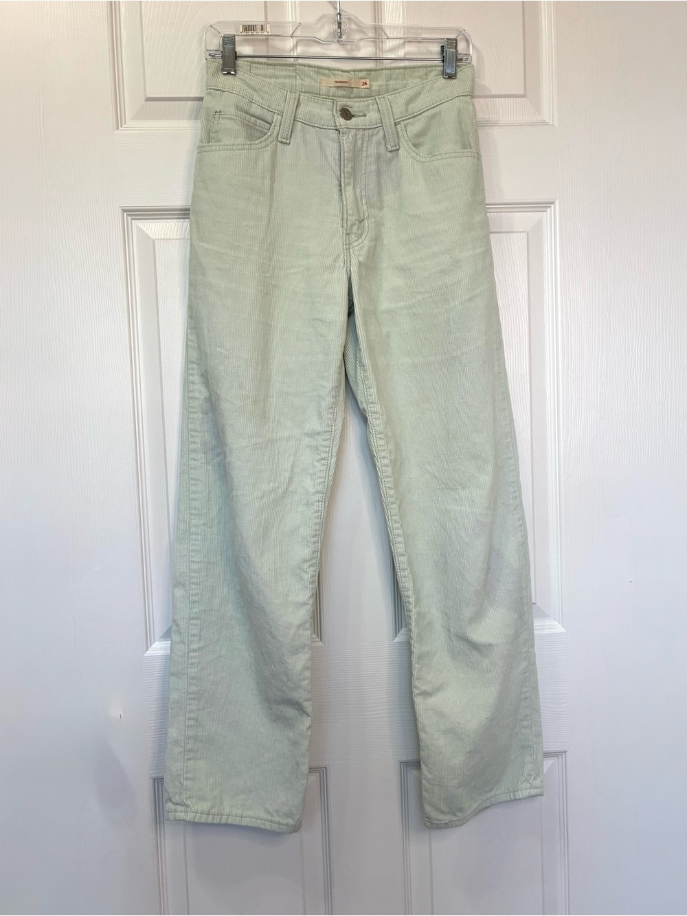 Levi's ‘94 Baggy Straight Leg Corduroy Pants Women’s 26 SeaFoam 90s Skate Grunge